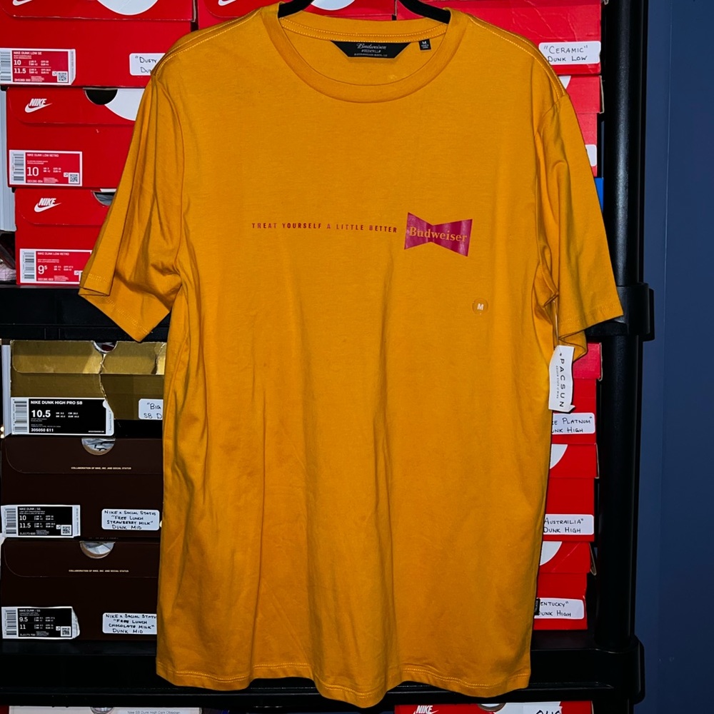 #BEENTRILL# X BUDWEISER X PACSUN MENS T-SHIRT SIZE M